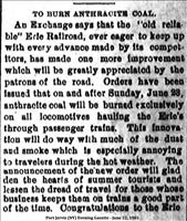 Erie Railroad (Anthracite Coal Conversion 1901)